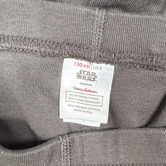 Hanna Andersson Darth Vader Long John Pajama Set Costume Size 8 (130 cm) - Picture 4 of 4